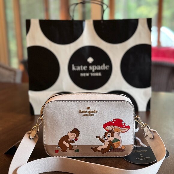 Kate Spade x Disney Chip N Dale Mini Camera Bag - Limited Edition Purse - Picture 7 of 7